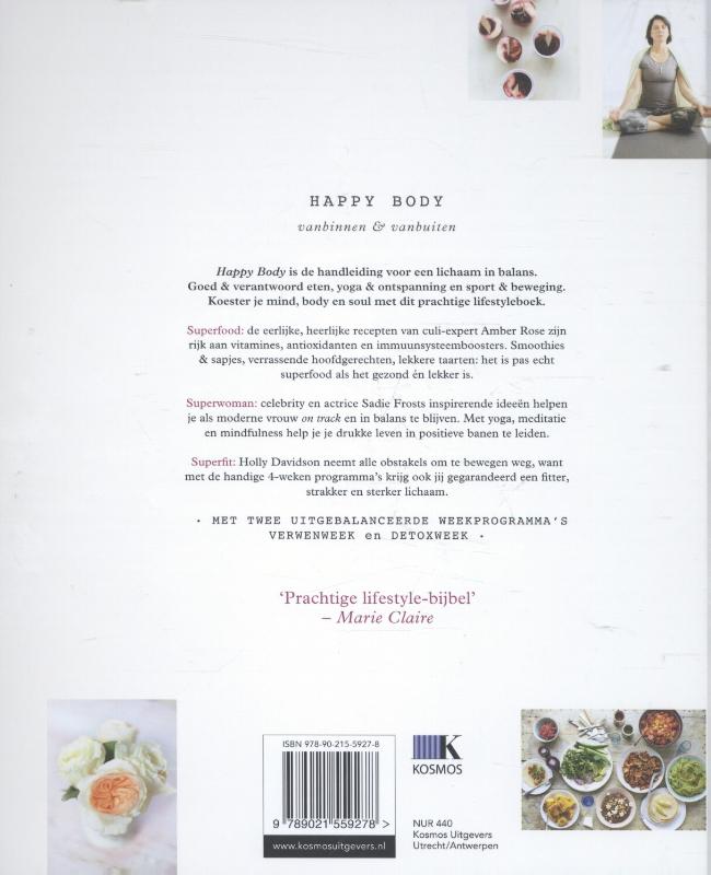 Achterkant van Happy body eet, ontspan, beweeg