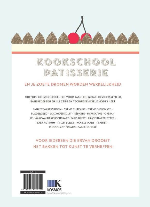 Achterkant van Kookschool patisserie