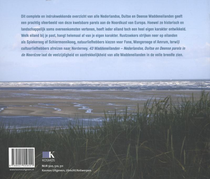 Achterkant van 43 waddeneilanden