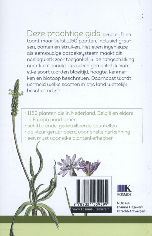 Achterkant van Nieuwe plantengids voor onderweg