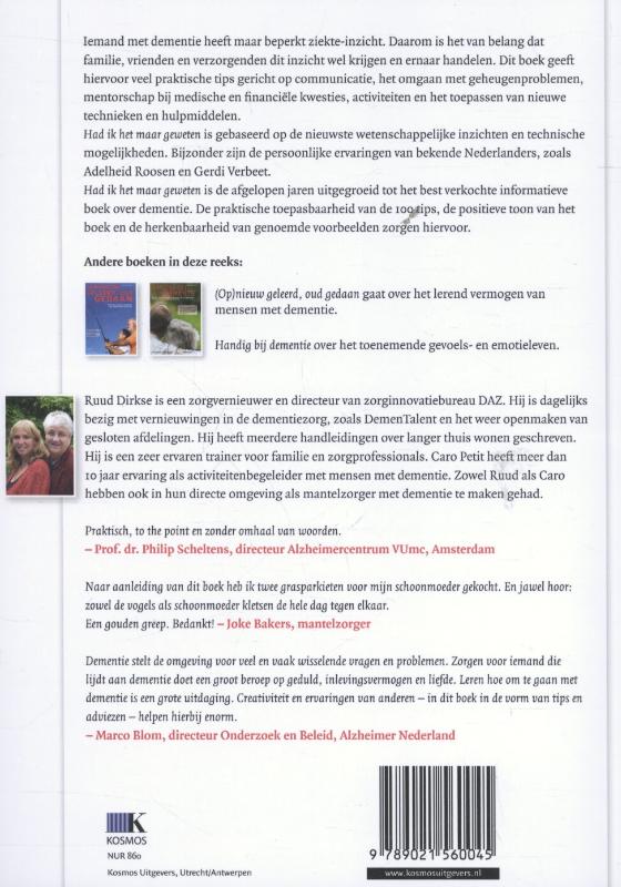 Achterkant van Had ik het maar geweten