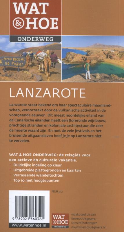 Achterkant van Wat & Hoe Onderweg Lanzarote