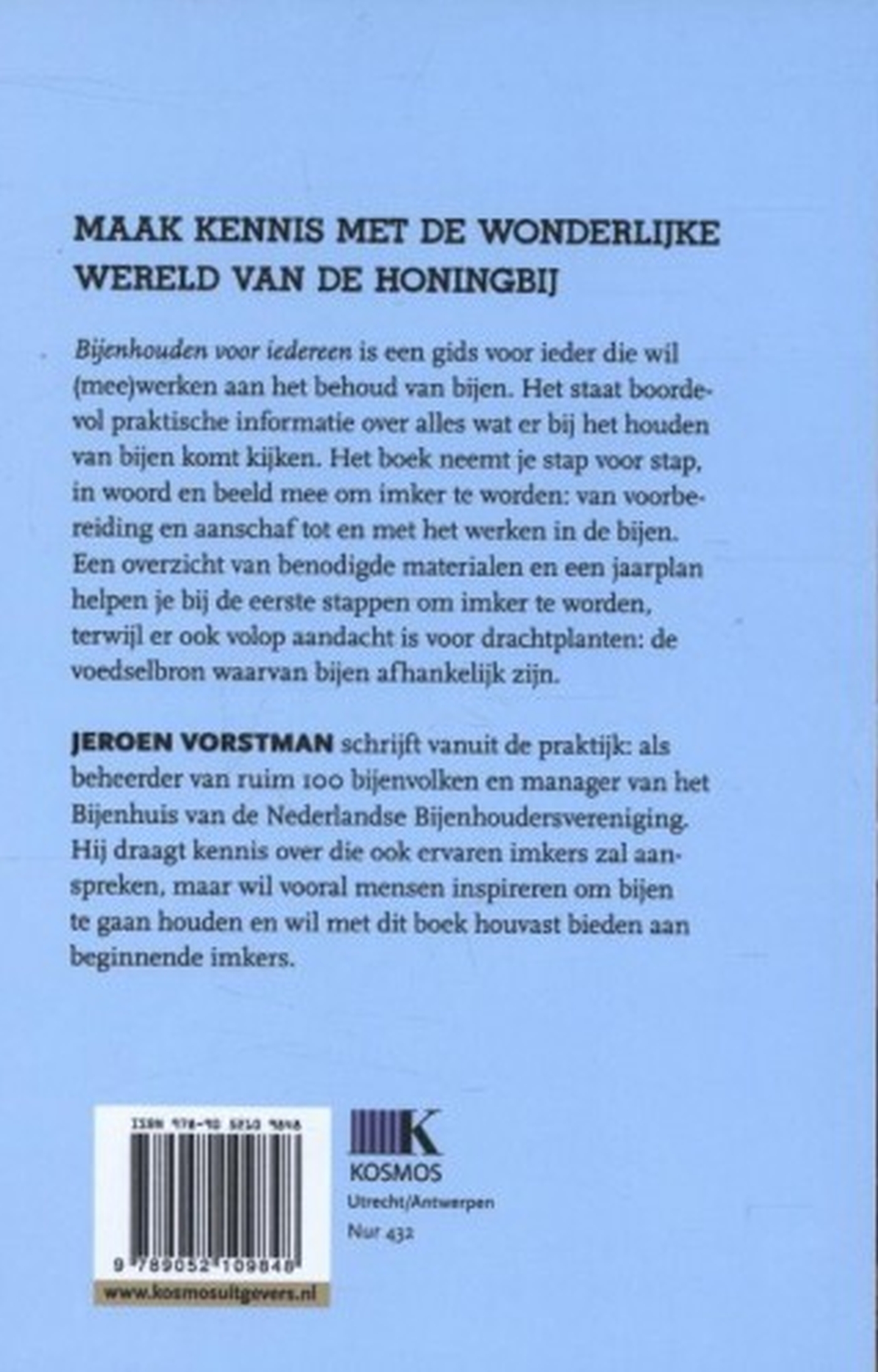 Achterkant van Bijenhouden voor iedereen
