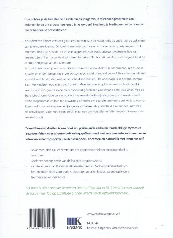 Achterkant van Talent binnenstebuiten