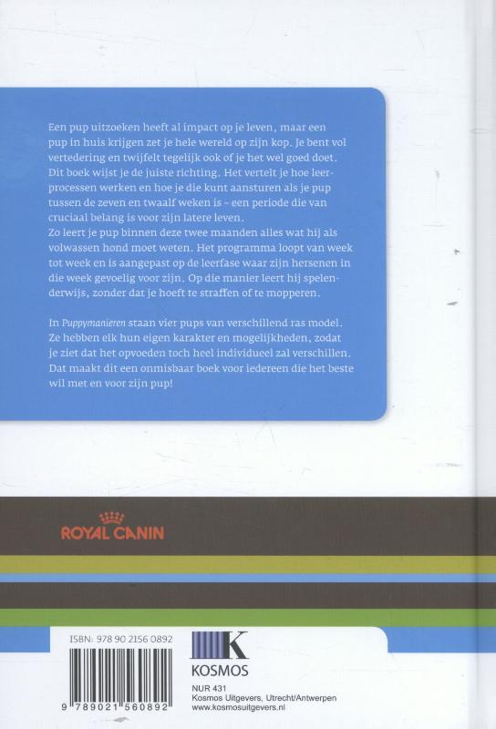 Achterkant van Puppymanieren