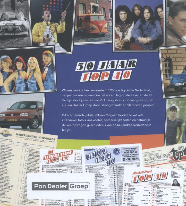 Achterkant van 50 jaar Top 40