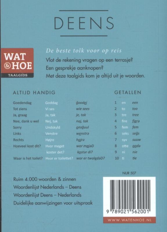 Achterkant van Deens