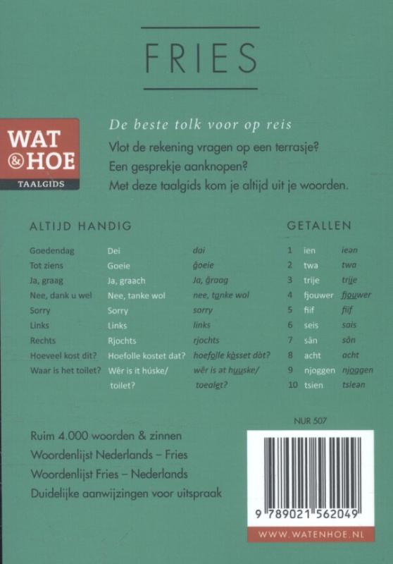 Achterkant van Fries
