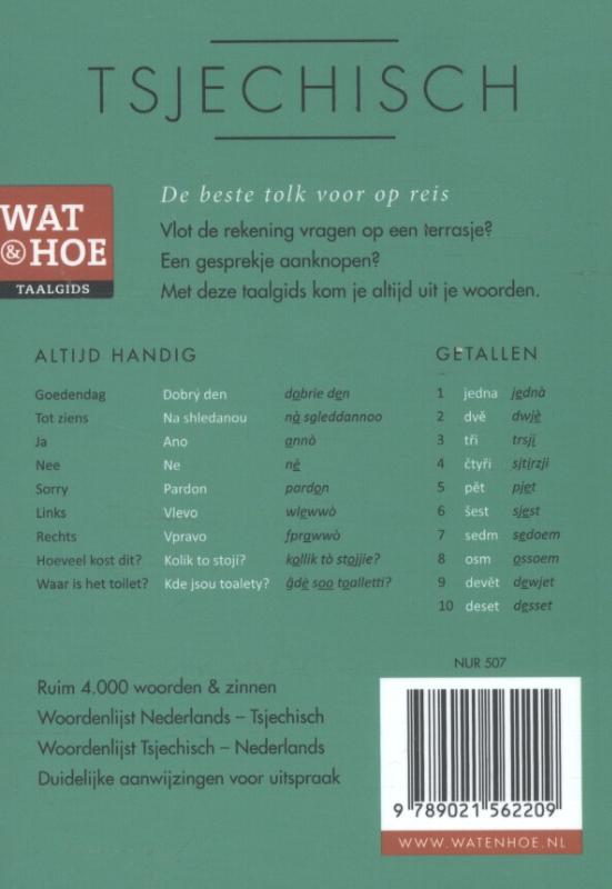 Achterkant van Tsjechisch