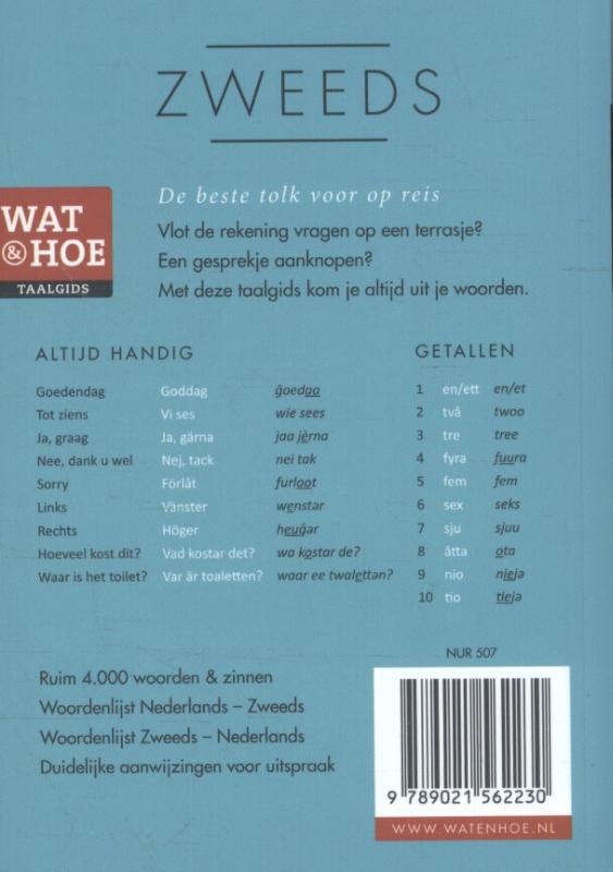 Achterkant van Zweeds