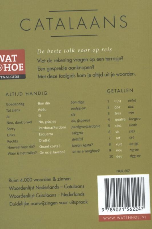 Achterkant van Catalaans