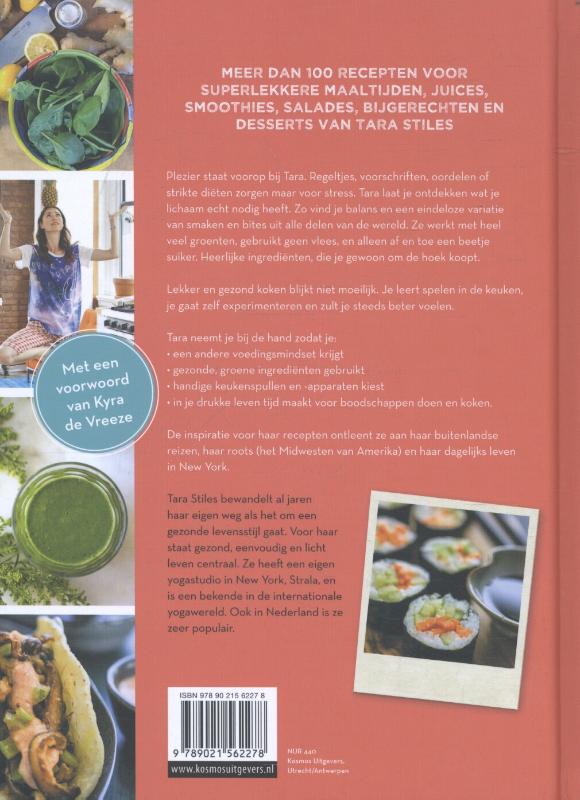 Achterkant van Tara Stiles' Kookboek