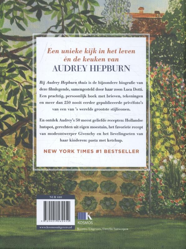 Achterkant van Bij Audrey Hepburn thuis