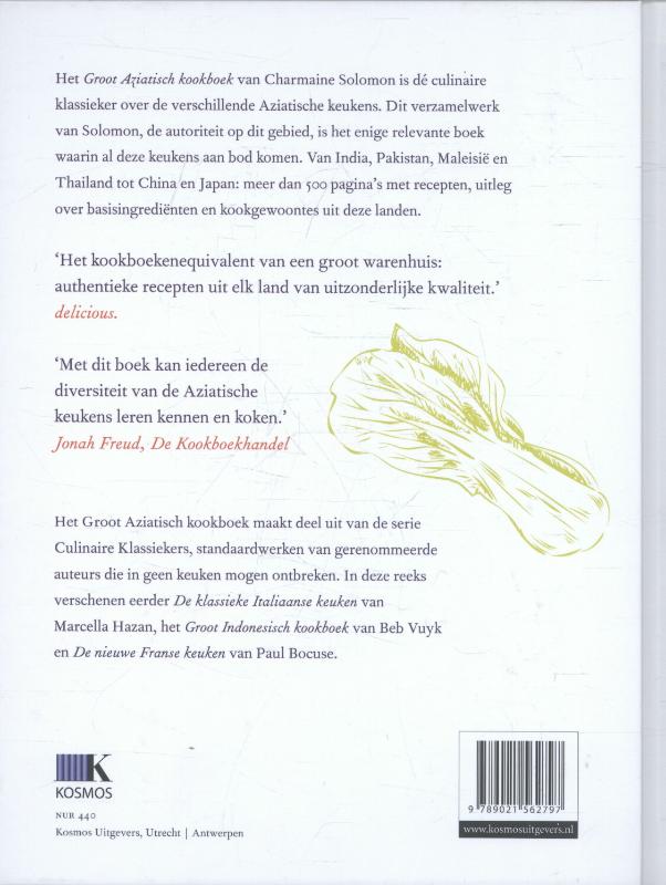 Achterkant van Groot Aziatisch kookboek