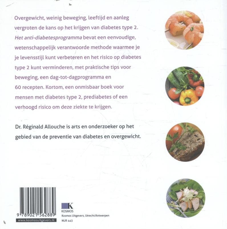 Achterkant van Het anti-diabetes programma