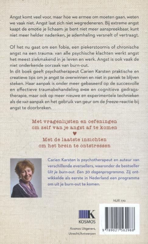 Achterkant van Uit je angst in je kracht
