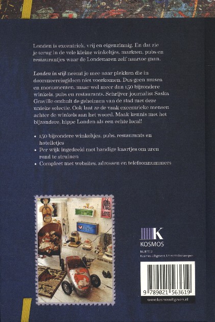 Achterkant van Londen in stijl