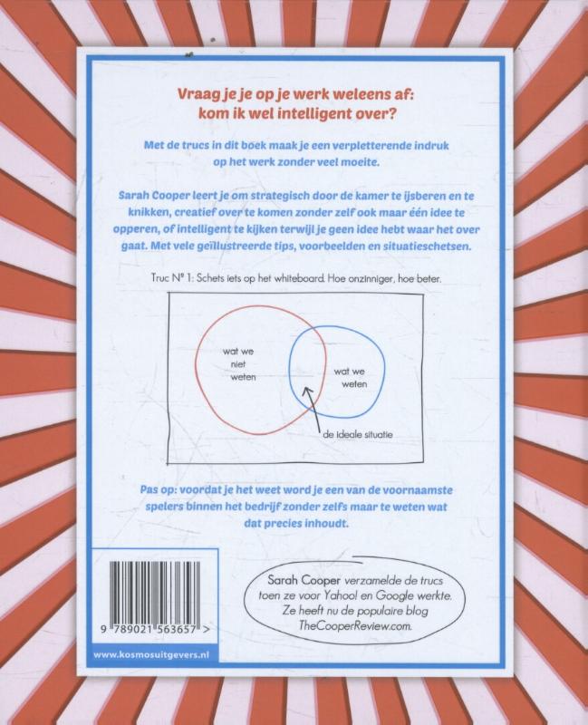 Achterkant van 100 trucs om slimmer te lijken op je werk