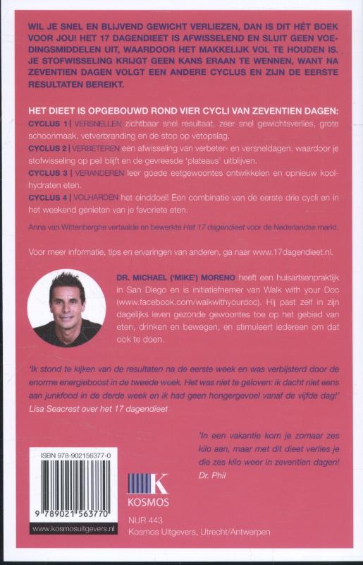 Achterkant van Het 17-dagendieet