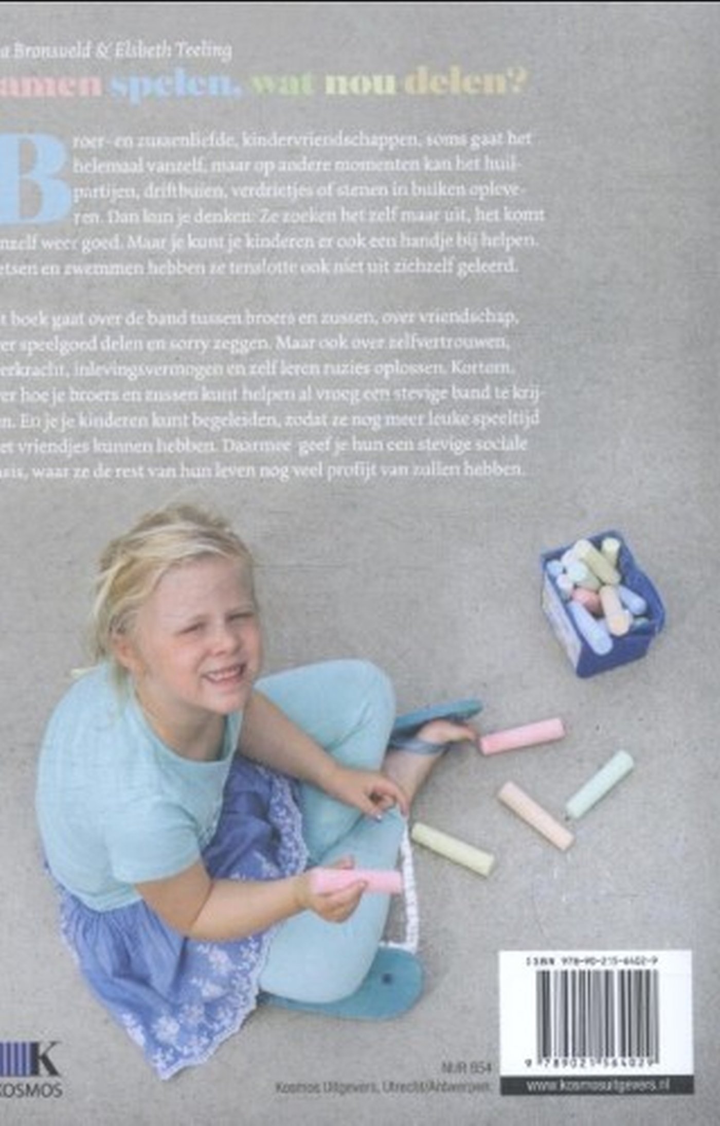 Achterkant van Samen spelen, wat nou delen?