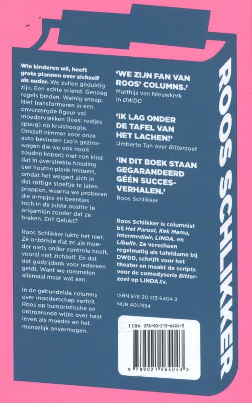Achterkant van We rommelen maar wat aan