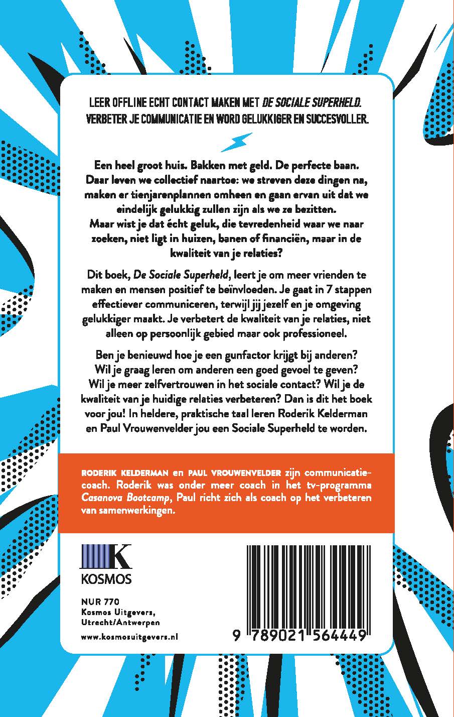 Achterkant van De sociale superheld