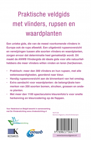 Achterkant van ANWB vlindergids