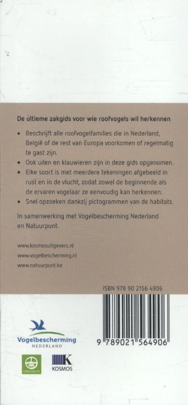 Achterkant van Roofvogels van Europa