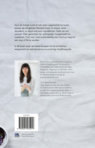 Achterkant van vegan.
