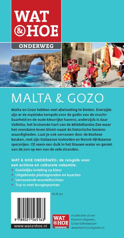 Achterkant van Malta en Gozo