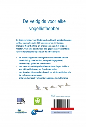 Achterkant van ANWB Vogelgids van Europa