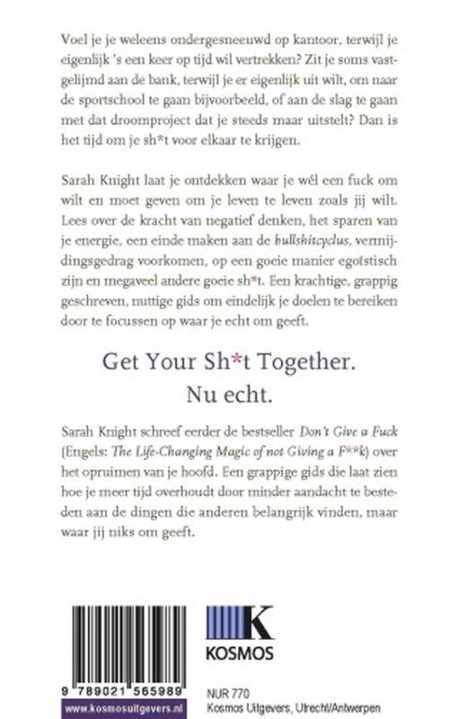 Achterkant van Get your shit together