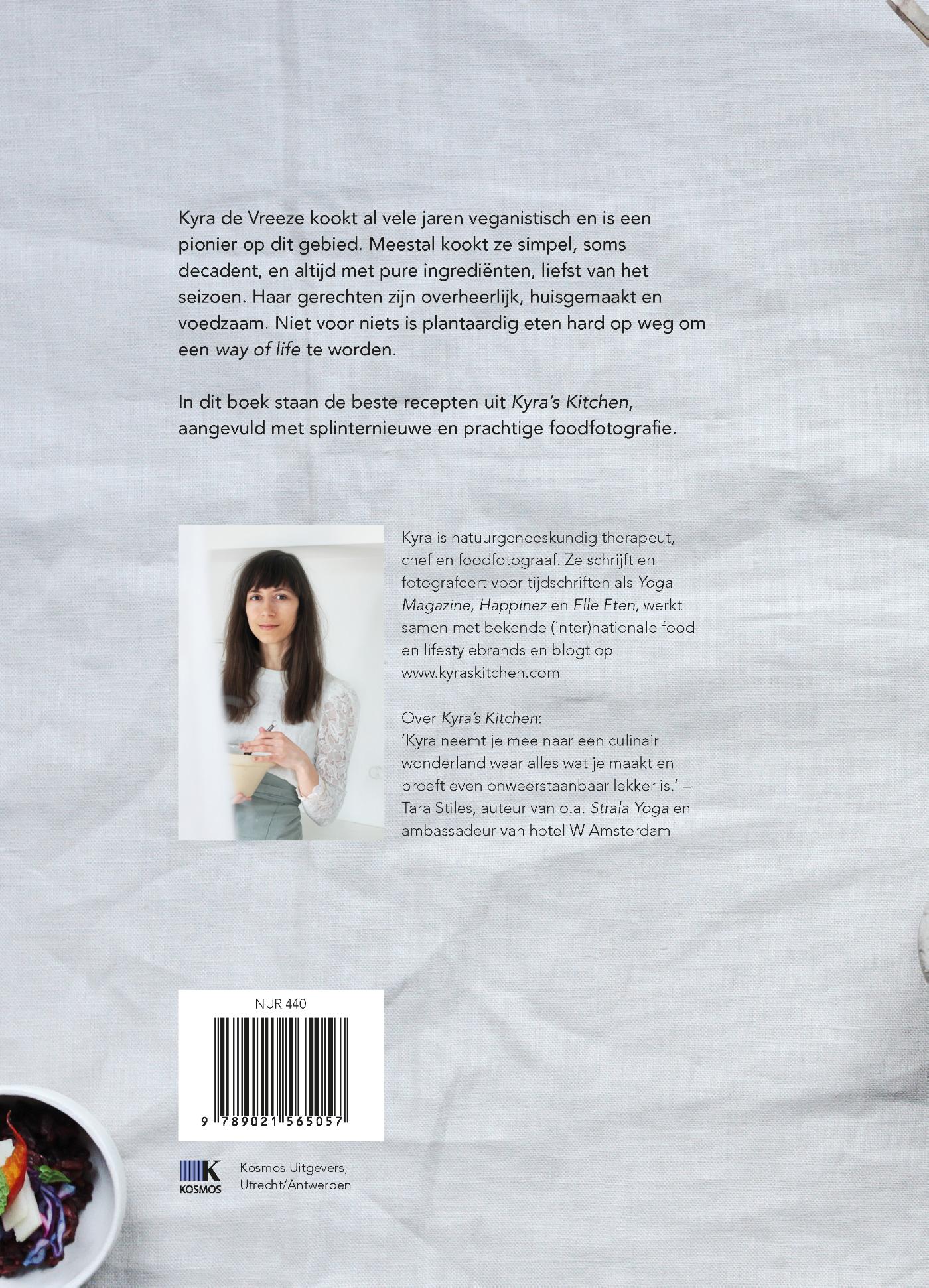 Achterkant van vegan.