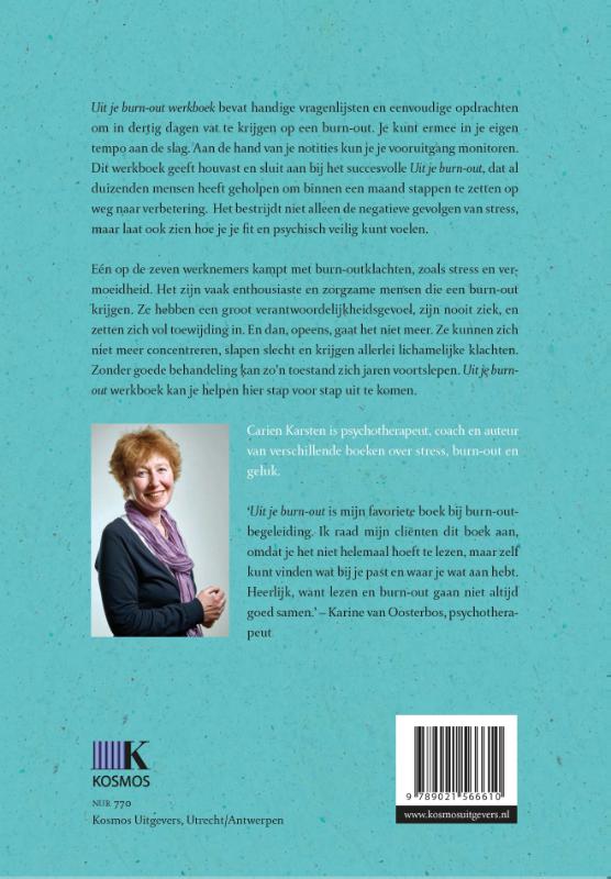 Achterkant van Uit je burnout - werkboek