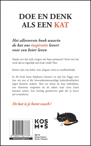 Achterkant van Doe en denk als een kat