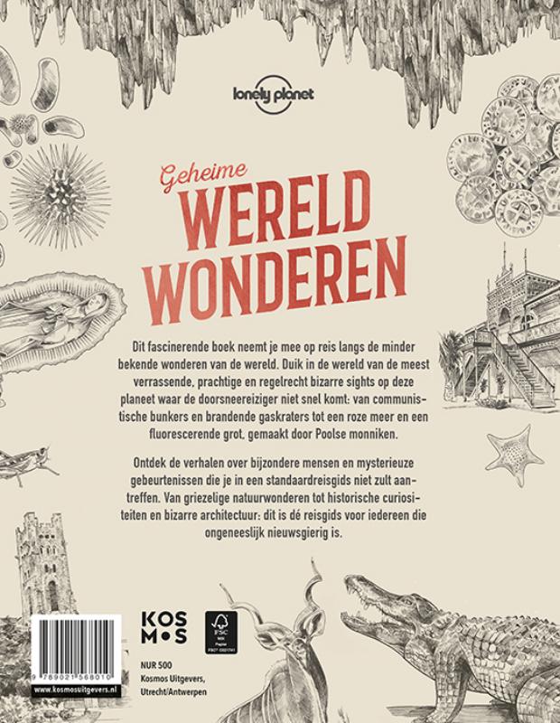 Achterkant van Lonely Planet Geheime wereldwonderen