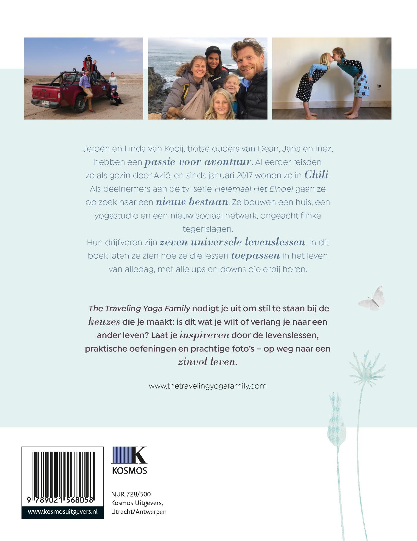 Achterkant van The Traveling Yoga Family