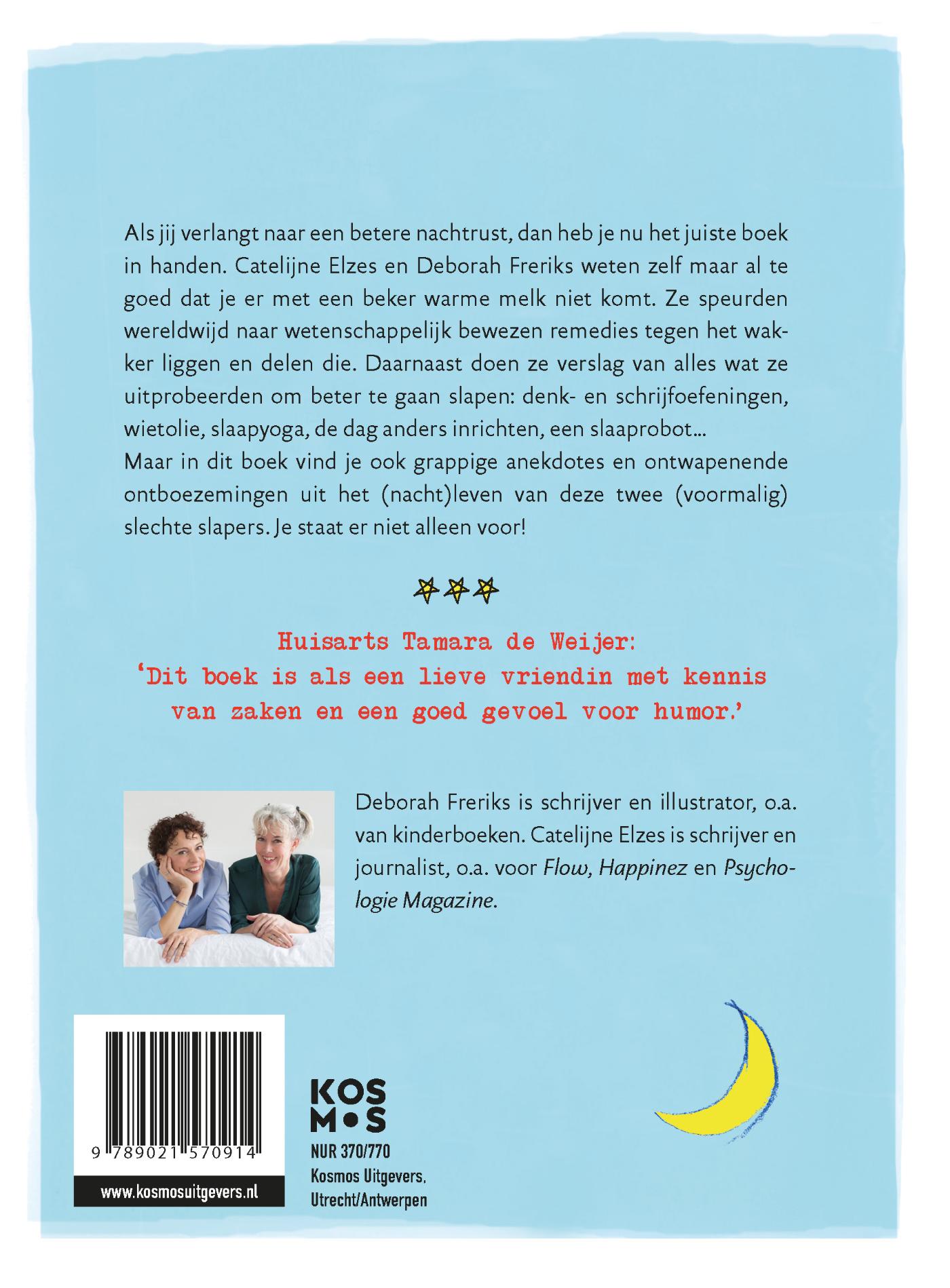 Achterkant van Van dit boek ga je beter slapen