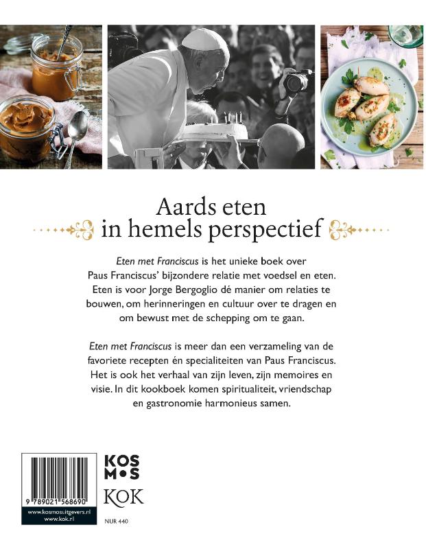 Achterkant van Eten met Franciscus
