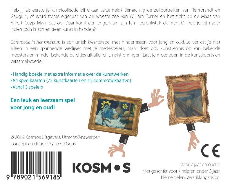 Achterkant van Commotie in het museum