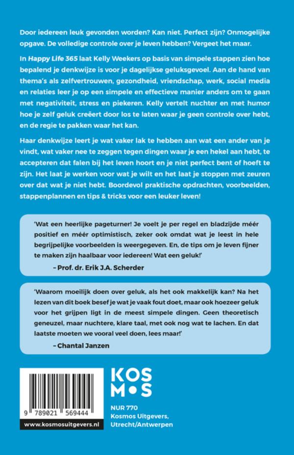 Achterkant van Happy Life 365