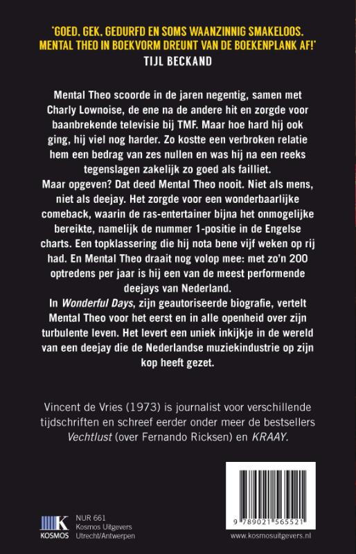 Achterkant van Wonderful days - Mental Theo