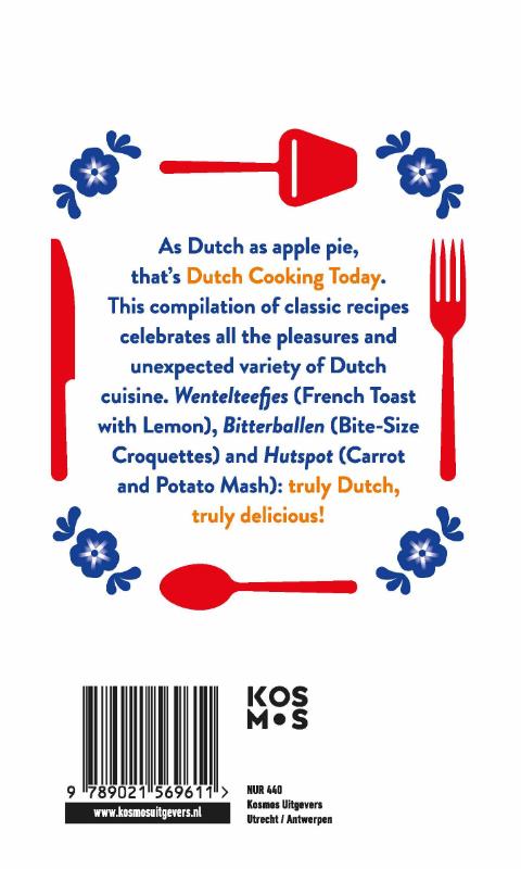 Achterkant van Dutch cooking today
