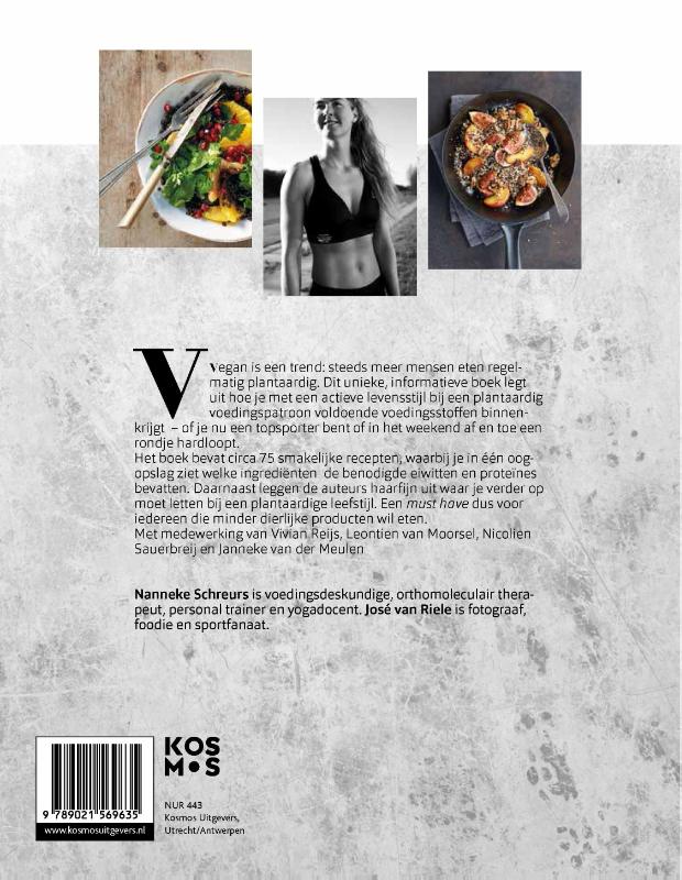 Achterkant van Fit vega(n) food