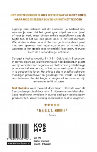 Achterkant van De 5 seconderegel