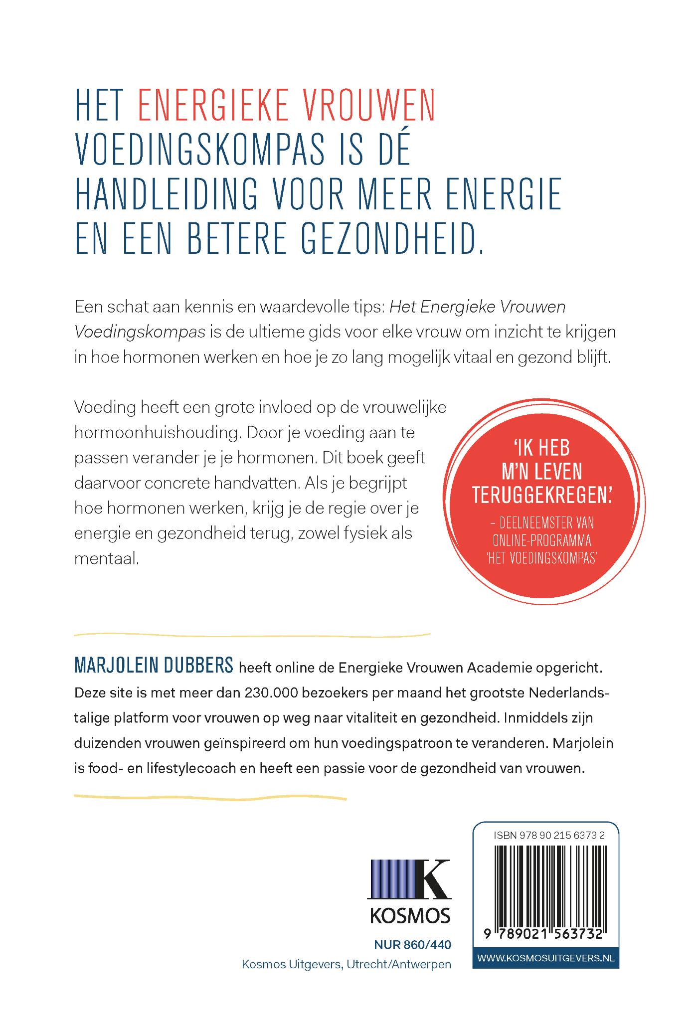 Achterkant van Het Energieke Vrouwen Voedingskompas