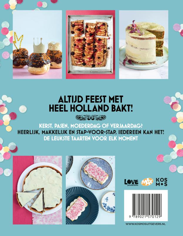 Achterkant van Heel Holland Bakt mee Feest