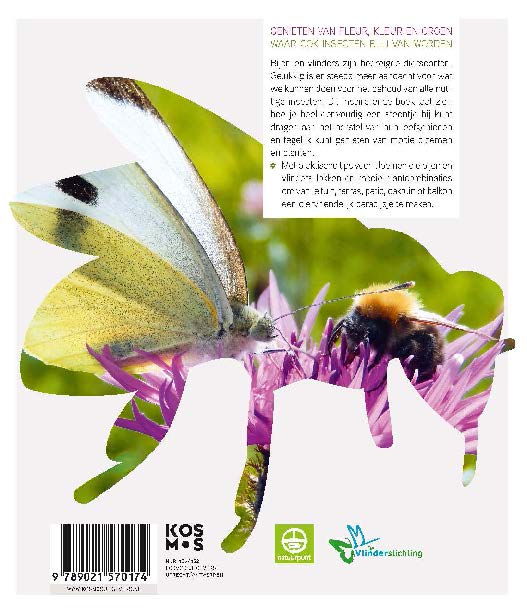 Achterkant van Een tuin voor bijen en vlinders