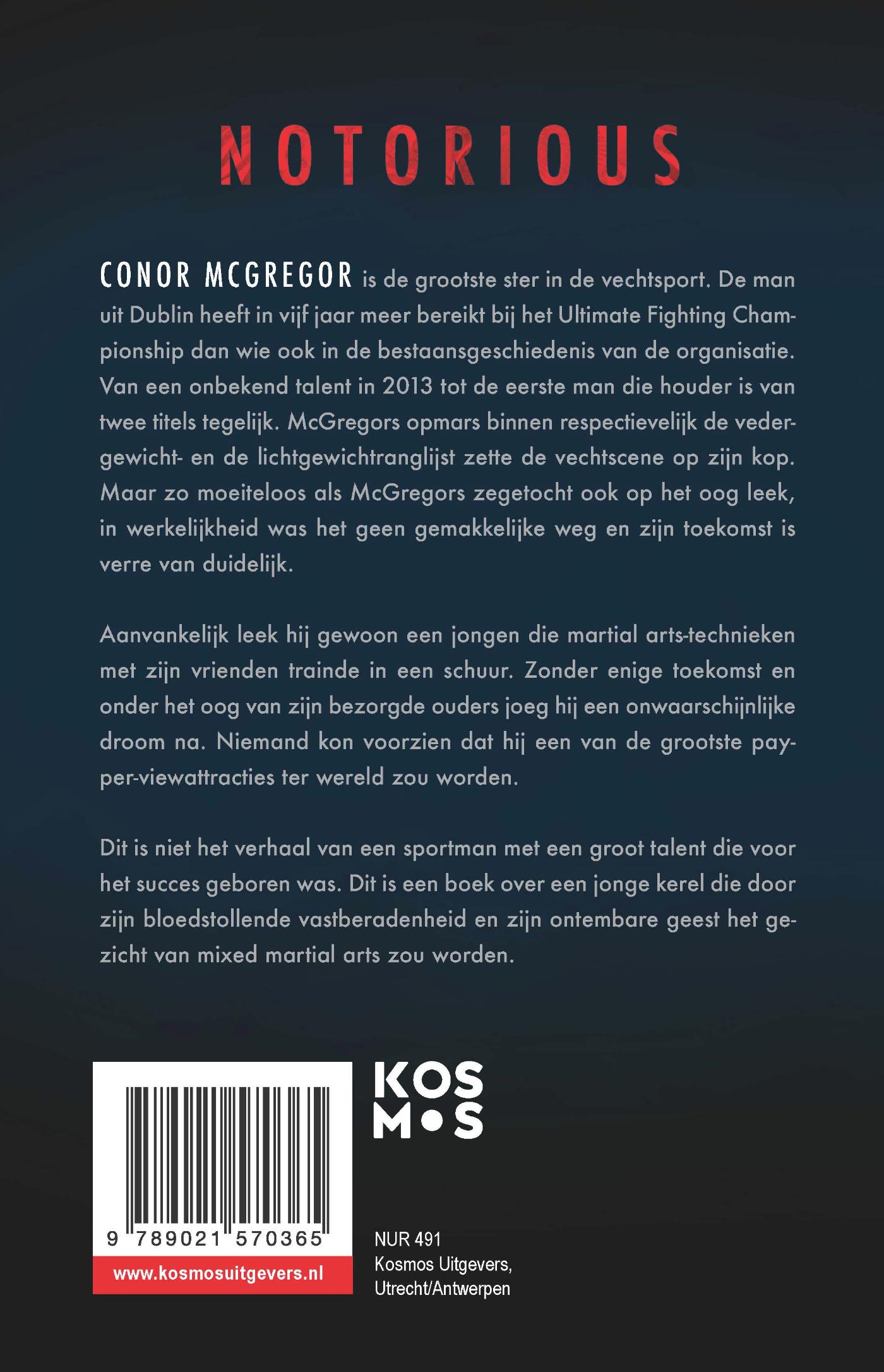 Achterkant van Conor McGregor: Notorious