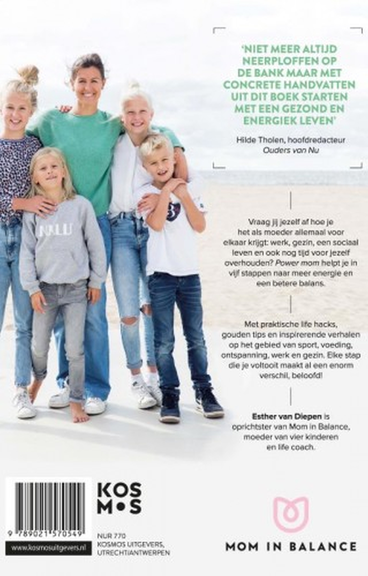 Achterkant van Power Mom